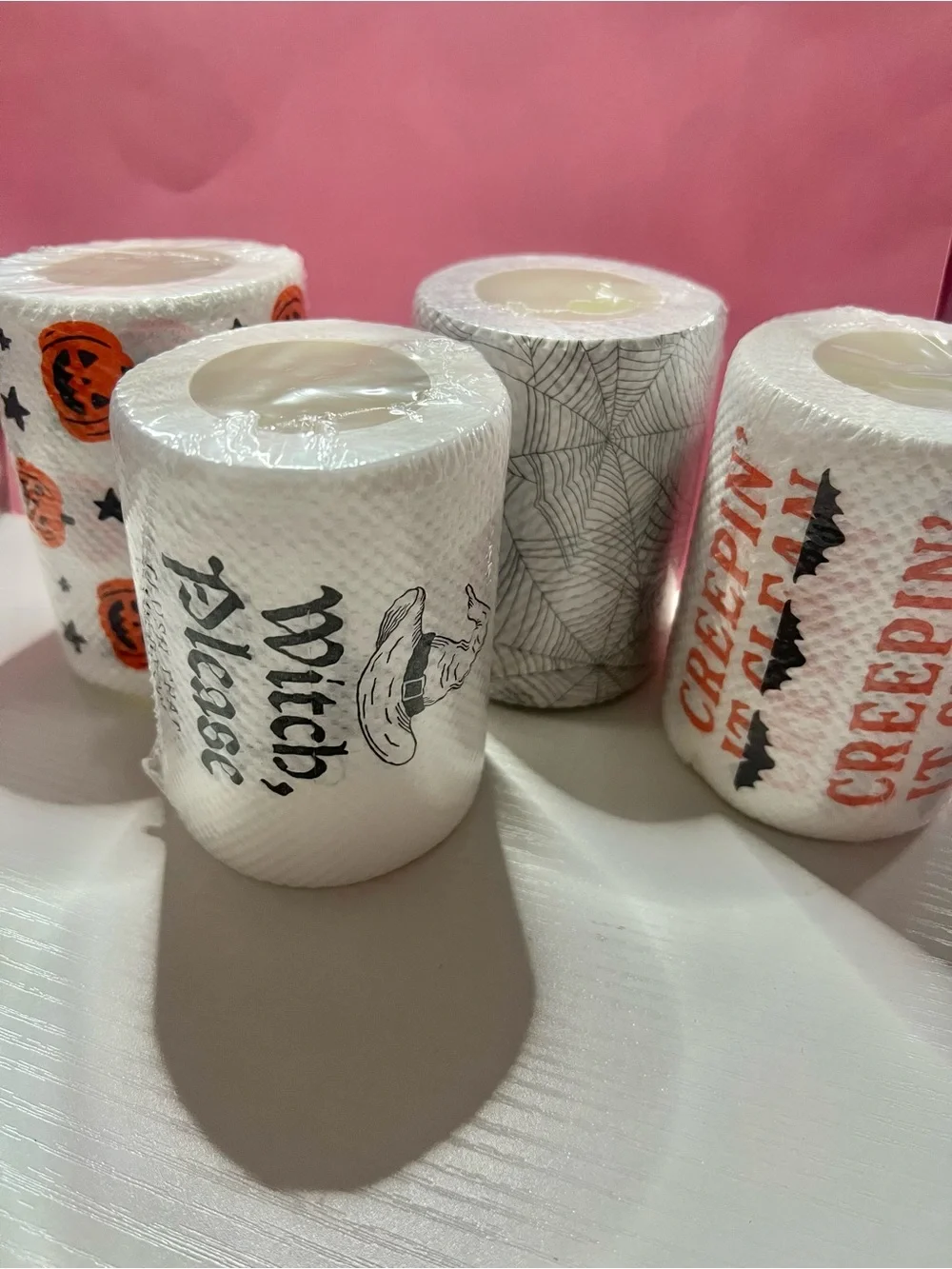 Target Halloween Paper Towels - Orange, Black, White